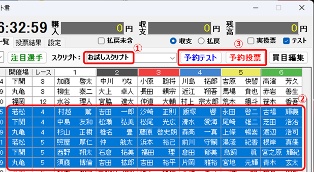 スクリプト投票
